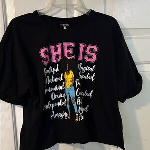 She Is Black Graphic Tee by